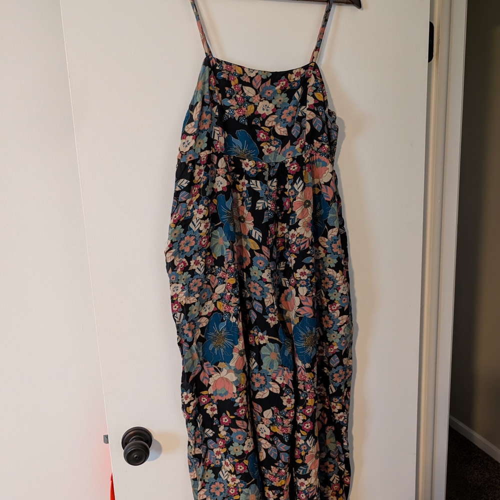 NATURAL LIFE Floral Dress - Black and Multicolor